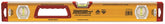 Johnson 1717-2400 Box Level, 24 in L, 3-Vial, Non-Magnetic, Aluminum, Yellow